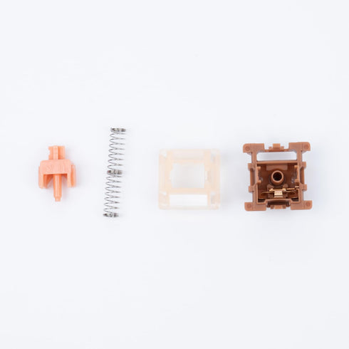 GATERON Mars Keyboard Switch, Linear 45gf RGB 5 Pin Pre-lubed for MX Mechanical Keyboard (35PCS)