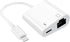 Lightning to Ethernet Adapter, Apple MFi Certified 2 in 1 RJ45 Ethernet LAN Network Adapter with Charge Port