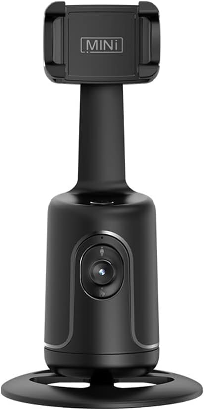 Auto Face Tracking Tripod, 360° Rotation Auto Tracking Phone Holder, Adjustable Lens Stable Base for Vlogs & Video Chats