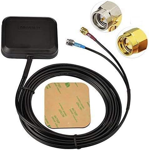 Superbat Vehicle GPS + 4G LTE Magnetic Mount Combination Antenna with SMA Connector