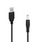 USB to DC 3.5mm Cable, 1m/3.3ft 5V DC Power Cord USB Male to DC 3.5mm x 1.35mm Male Barrel Jack Plug Adapter Connector