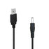USB to DC 3.5mm Cable, 1m/3.3ft 5V DC Power Cord USB Male to DC 3.5mm x 1.35mm Male Barrel Jack Plug Adapter Connector
