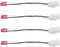 4 Pack Speaker Harness Adapter for Jeep Dodge Chrysler Models, Front Rear Door Speaker Wiring 72-6514
