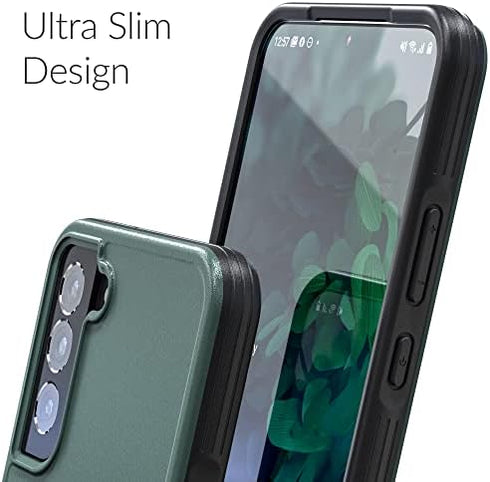 Crave Slim Guard for Galaxy S22+ Case, Shockproof Case for Samsung Galaxy S22+, Forest Green