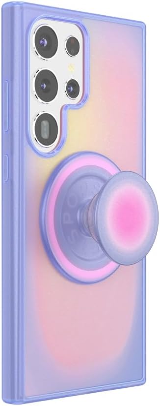 PopSockets S24 Samsung Galaxy Ultra Phone Case Compatible with MagSafe, Purple - Aura