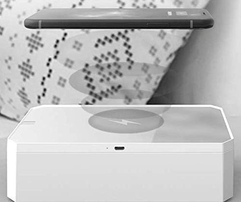 CarbonKlean UVKlear UVC Sterilization Kit with Wireless Charger, Removable Mobile Cosmetics Mirror and UV Sanitizer