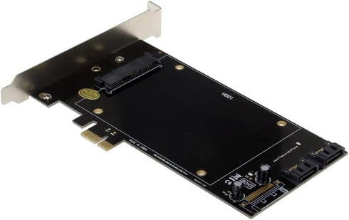 SEDNA PCI Express Dual 2.5 Inch SSD/HDD Mounting Adapter, Short Double Side SSD Version with Built-in Power Circuit
