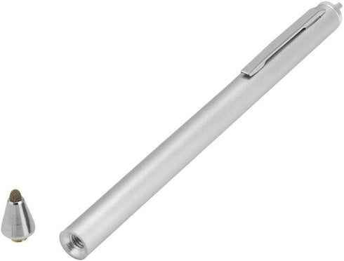 Soft Head Stylus Universal Cloth Head Lightweight Touch Screen Pen for Smartphones/Tablet (Silver)