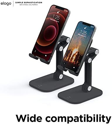elago M5 12 (5.7, 6.1, 6.7) Adjustable Phone Stand Cell Phone Holder for Desk Compatible with iPhone and Compatible