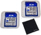 2 Pack 512MB Memory Cards, Compatible with 512 MB SD Cards, Includes Cases and Microfiber Cloth, Built to Last,