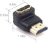 VCE HDMI 90 and 270 Degree Adapter 2-Pack, Right Angle Male to Female Connector