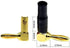 2 Pair 4mm Banana Plugs - Screw Type Right Angle Speaker Cable Connector Copper Gold Plated (2 Black + 2 Red)