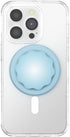 PopSockets Round Phone Grip Compatible with MagSafe, Adapter Ring for MagSafe Included - Blue Sigh, Wireless Charging