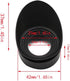 SKYPRO 2PCS 23mm Aperture Shiel for Microscope Telescope Eyepiece Eye Piece Rubber Eye Cups