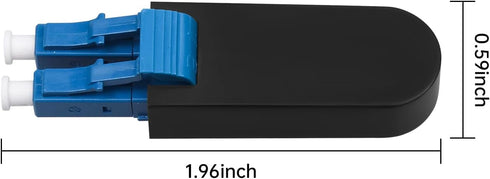 LC/UPC Fiber Optic Loopback Adapter, 9/125 Singlemode Test Adapter Connector, 8 Pack for Optical Cable Testing
