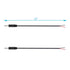 Fancasee 2-Pack 2.5mm Male Plug to Bare Wire Pigtail TS Mono Connector Adapter for Audio Repair