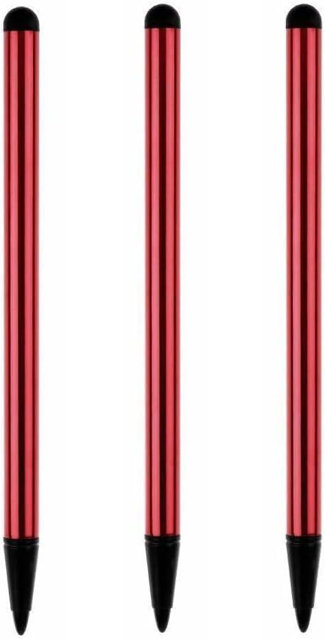 YuanHolumid 3Pcs Red Stylus Pens for Touch Screens,Universal Fine Point iPad Pencil Phone/iPad/Samsung/Android/Tablet