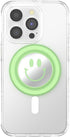 Matcha Dew Happy Reflex PopSockets Phone Grip with Expanding Kickstand, MagSafe Compatible, Wireless Charging Holder.