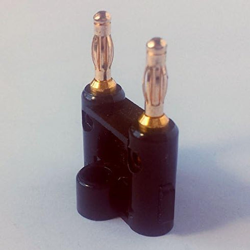 CESS Dual 2-Way Speaker Banana Male Plug Cable Connectors, 10 Pack of Banana Dual Plugs