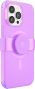 PopSockets iPhone 14 Pro Max Case - Pink Translucent, Phone Grip and Slide, Compatible with MagSafe, Wireless Charging