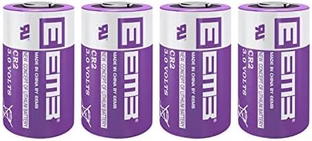 EEMB 4 Pack CR2 3V Lithium Batteries, 850mAh Non-Rechargeable, Compatible with Fujifilm Instant Camera and More