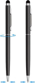 anngrowy Stylus Pens for Touch Screens, Universal 2 in 1 Ballpoint Pen for iPad, iPhone, Tablets, Laptops, Samsung