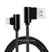 3 Pack 10FT 90 Degree Right Angle Braided USB-C to USB-A Fast Charging Cable for Samsung Galaxy S23 S22 S21 S20 Ultra