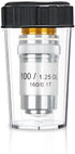 FTVOGUE 100X A100X 1.25 Achromatic Objective Lens, Brass Microscope Objective, High Magnification Numerical Aperture