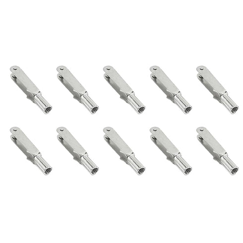URIMPAVIDO 10PCS M3 Thread Self-Locking Metal Clevis Quick Link Steel Clevis for Fix