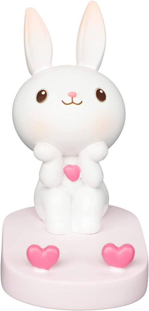 SIQITECHNO Cute Bunny Cell Phone Stand Holder Universal Resin Rabbit Smartphone Stand Desktop Phone Holder Funny Animal