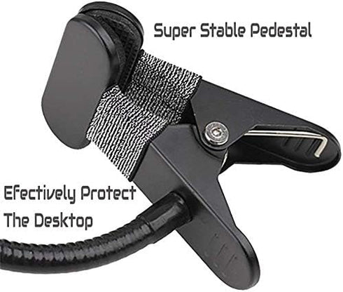Agoz Cell Phone Holder Gooseneck Mount, Lazy Clamp Clip Flexible Phone Stand for Office Desk Bed (iPhone 15 Pro MAX,