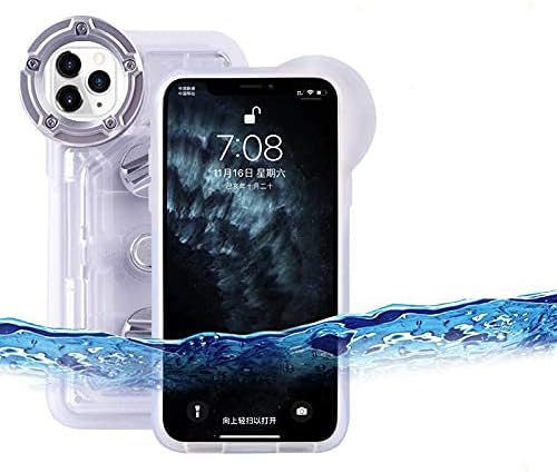 Underwater Photography Waterproof Phone Case Pouch for iPhone 11 Pro, IPX8 Certified Dry Bag with Armband