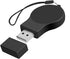 Portable USB Wireless Charger Keychain for Samsung Galaxy Watch 8 7 6 5 Accessories (Black)