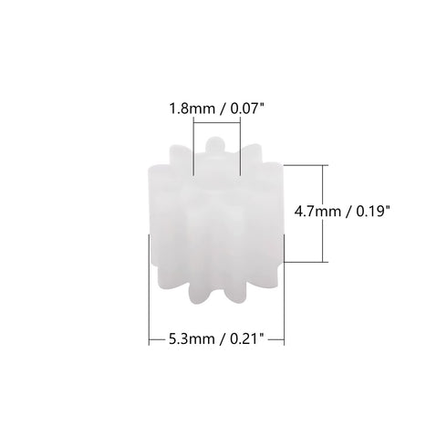 10pcs 9 092A Othmro Plastic Gears Teeth Model Reduction Gear Plastic Worm Gears for RC Car Robot Motor