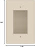 DATA COMM Electronics Easy Mount Recessed Low Voltage Cable Plate, 45-0008-LA, Lite Almond
