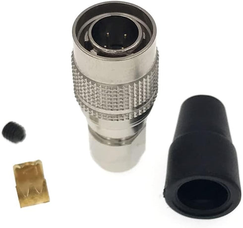 DRRI Replacement Hirose Circular 4 Pin Male Plug Connector HR10A-7P-4P for Sony/Sound Devices