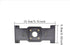 ikasus Rear View Mirror Back Plate Panel, ABS Mount Bracket for Car DVR, Includes Screw Set