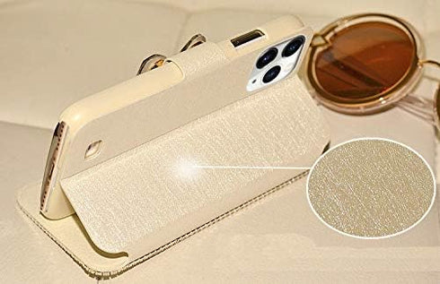 Bonitec iPhone 12 Wallet Case, Luxury Glitter Bowknot Crystal Diamond Flip Stand Case with Card Slot