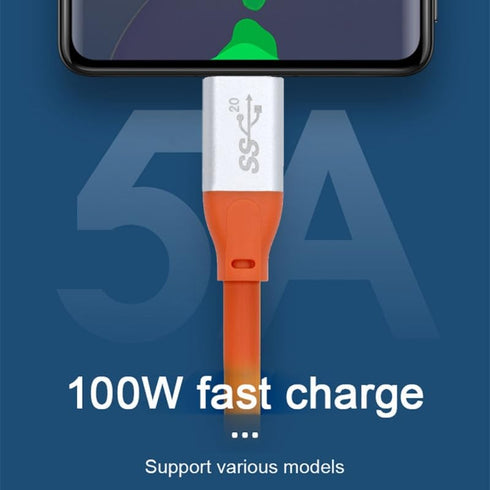 CY Cable USB3.2 Cable, 20Gbps USB4 Ultra Soft High Flex, 100W 8K 5K 4K USB4.0 Cord Male to Male, Compatible with iPhone