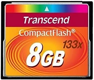 Electronics World Transcend 8GB CompactFlash Memory Card 133x (TS8GCF133) Size: 8 GB, Model: TS8GCF133,