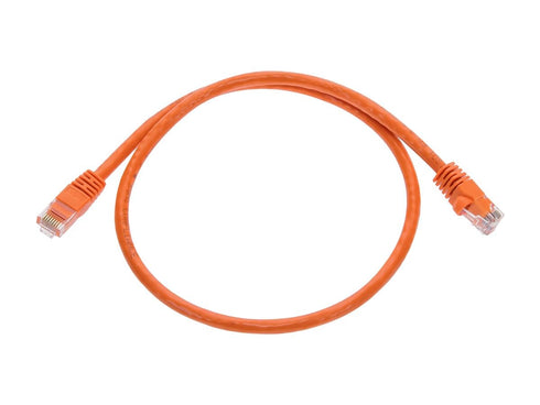 Monoprice Cat6 Ethernet Patch Cable, Snagless RJ45, 2 Feet, Orange, 550MHz, 24AWG