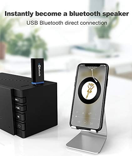 USB Bluetooth Receiver Adapter Wireless Audio Adapter 3.5mm Car Kit Music Receiver for Home/Car Stereo