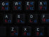 4Keyboard Korean Japanese Hiragana Keyboard Sticker Blue and RED Lettering Transparent Background