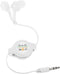 Gadpiparty Retractable Wired Earbuds with 3.5Mm Jack in-Ear Double Pull Telescopic Headphones