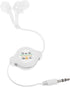 Gadpiparty Retractable Wired Earbuds with 3.5Mm Jack in-Ear Double Pull Telescopic Headphones