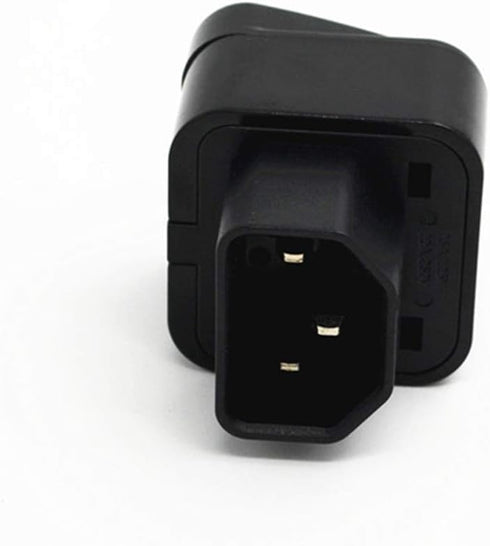 ANRANK IC141320AK UPS Power Adapter, IEC C14 to Universal Female EU US UK AU C13 Socket, 2 Pack