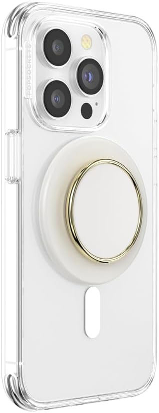 PopSockets Phone Grip with Expanding Kickstand, MagSafe Compatible, Wireless Charging Compatible - Coconute Crème