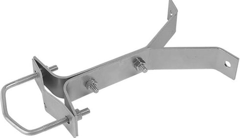 Skywalker 6” Heavy-Duty Wall Mount Pair for TV Antenna Mast with (2) Brackets and Lag Bolts