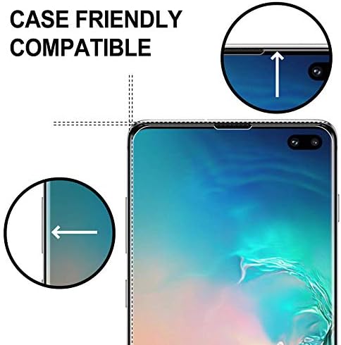 Galaxy S10 Plus Privacy Screen Protector, 2-Way Anti Spy Case Friendly Soft Film, Anti-Scratch Nano Shield
