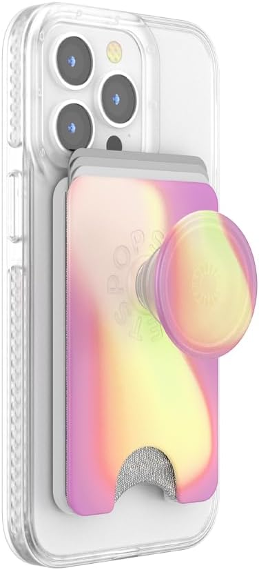 PopSockets Aurange Phone Wallet with Expanding Grip, Card Holder, Wireless Charging, MagSafe Compatible